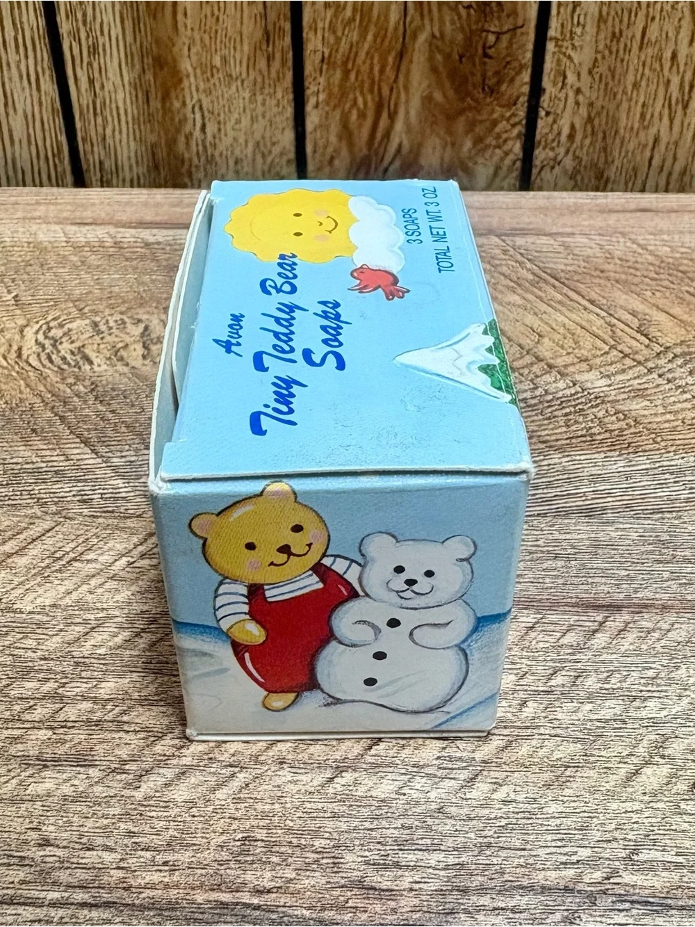 Vintage 1988 Avon Tiny Teddy Bear Soaps - Set of 3 - New in Original Box